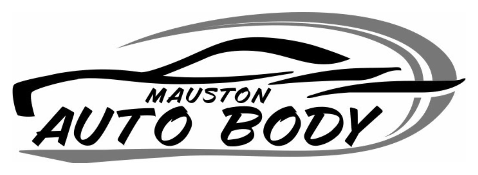Mauston Auto Body logo with car silhouette